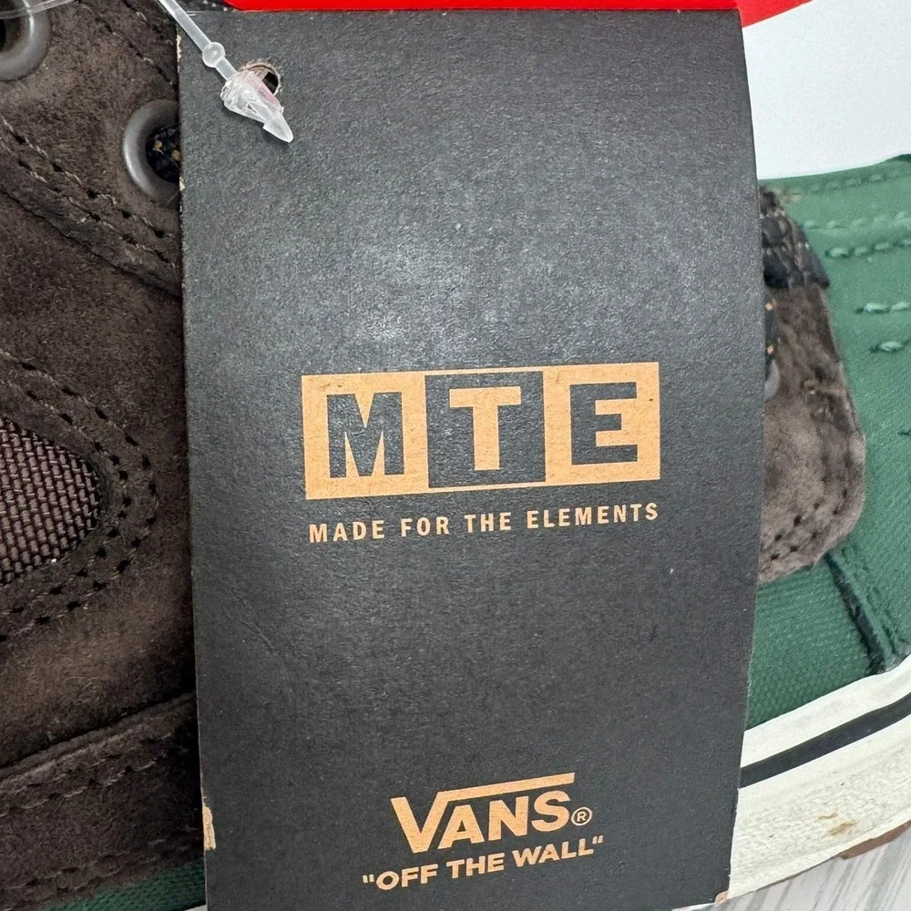 Vans Sk8-Hi Del Pat MTE Brown Green Men 7.5 Women 9.0 Primaloft Duck Boots‎